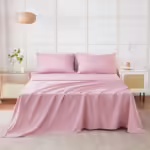 Seasons Bedsheet for Double Bed, (90x100 Inches, Pink)