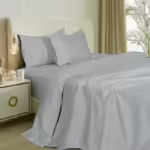 Seasons Slate Blue Bedsheet for Double Bed & 2Pillow Covers