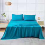 Seasons Bedsheet for Single Bed with 1 Pillow Cover, Teal