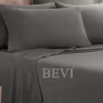 Seasons Double Bedsheet with 2 Pillow Cover Dark Grey