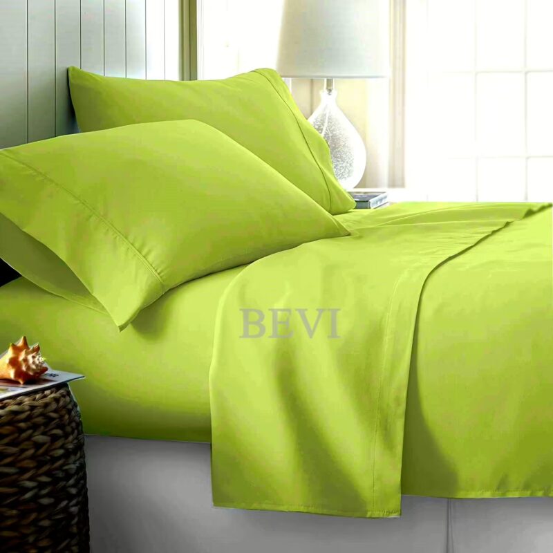 Seasons Double Bedsheet, 2 Pillow Cover,Plain Neon