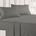 Seasons Bedsheet for Double Bed King Size with 2 Pillow Covers,Grey