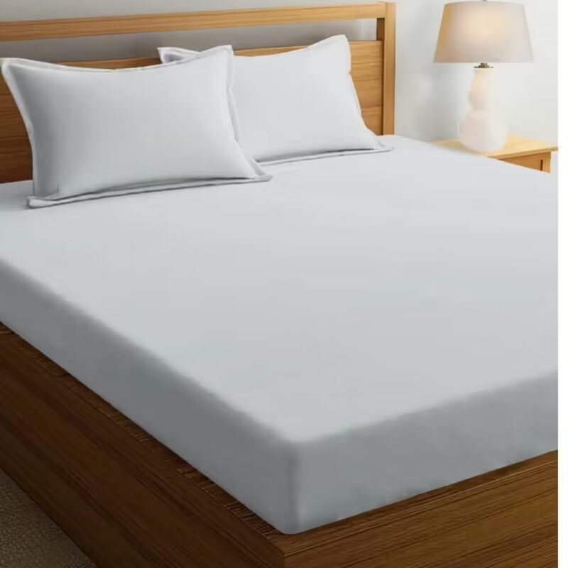 Seasons Double Bedsheet with 2 Pillow Covers,Grey