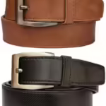 Black Formal Single Belt ForMen (Pack of 2)