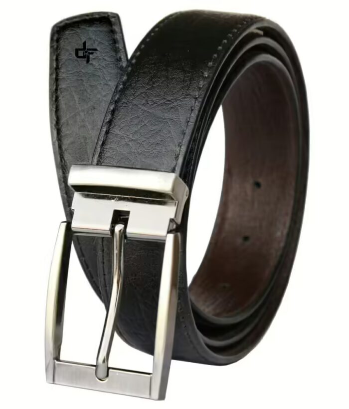 Fashion Black Leather Formal Belt