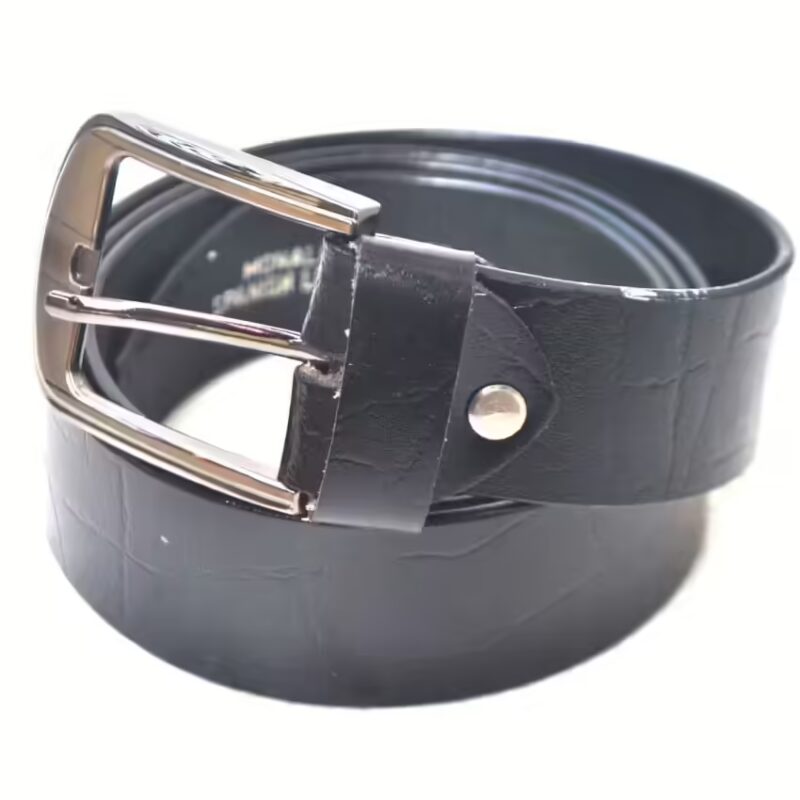 Collections Black Formal Single Belt For Men