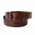 Brown Leather Casual Belt