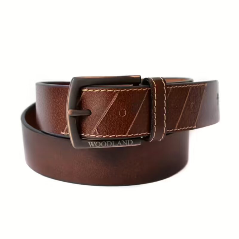 Brown Leather Casual Belt