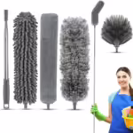 Seasons  Microfiber Feather Duster 4PCS - Extendable & Bendable Dusters with Long Extension Pole, Washable Lightweight Dusters for Cleaning Ceiling Fan, High Ceiling (3 in 1 Duster)