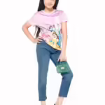 Girls Stretchable Denim Navy Lite Pant