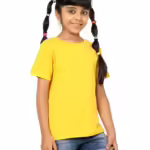 Unisex Kids Yellow T-Shirt for Girls