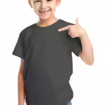 Girls Short Sleeve Charcoal T-Shirt