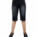 Boys Half Black Jeans