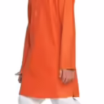 Boys Kids Plain Orange Colour Kurta