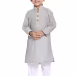 Boys Multicolour Cotton Kurta Pyjama Set