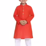 Boys Multicolour Cotton Kurta Pyjama Set