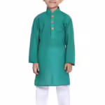Boys Multicolour Cotton Kurta Pyjama Set