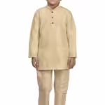 Kurta Pyjama Gold Set For Kids & Boys