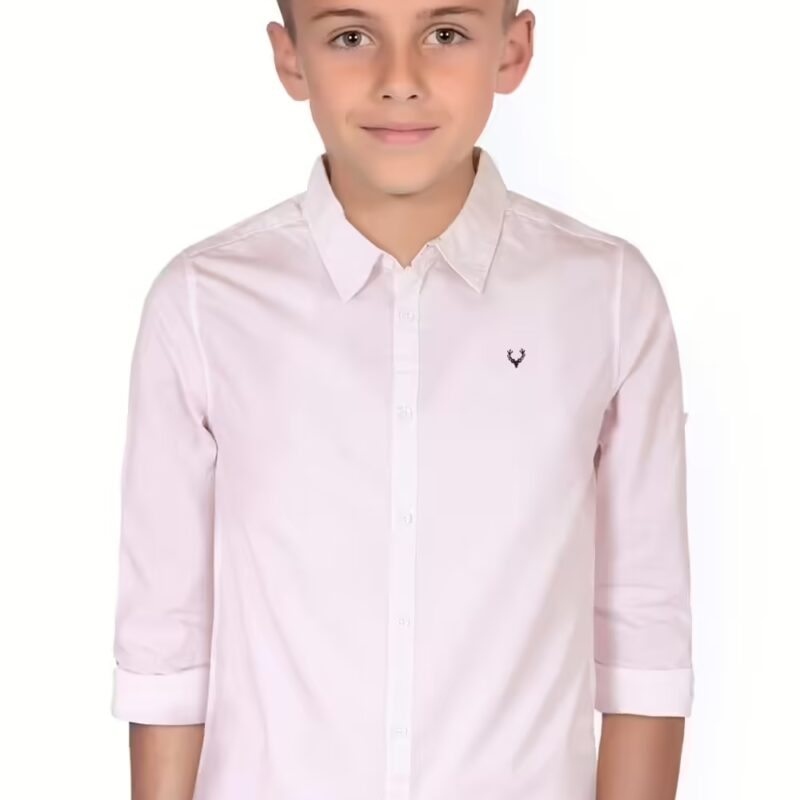 Plain Pink Colour Boy's Shirt