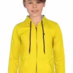 Boys Collared Neck Yellow Sweatshirt