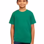 Round Neck Plain Green Tshirt for Boys