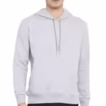 Mens Fleece Plain Melange Hoodie