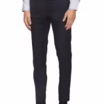 Men's Stretchable Formal Navy Blue Pants