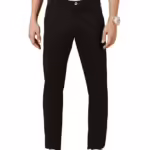 Men Chinos Casual Black Trousers