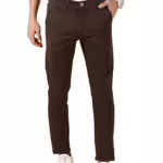 Men Chinos Casual Coffee Trousers