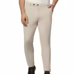 Men's Regular Fit Causal Beige Trouser