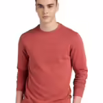 Men Plain Copper Brown Sweatshirt
