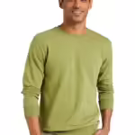 Men Plain Dusty Green Sweatshirt
