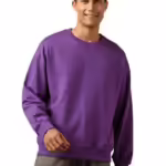 Men's Fleece Oversized Purple Sweatshirt