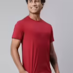 Men Regular Fit Red T-Shirt