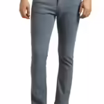 Fashion Grey Slim Fit Men Washed Jeans