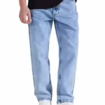 Blue Men Baggy  Loose Fit Jeans