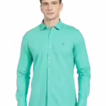 Stylish Green Men's Slim Fit Shirt
