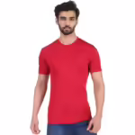 Red Men Round Neck Sports Tshirt