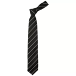 Seasons Black & White Stripes Formal Necktie for Men