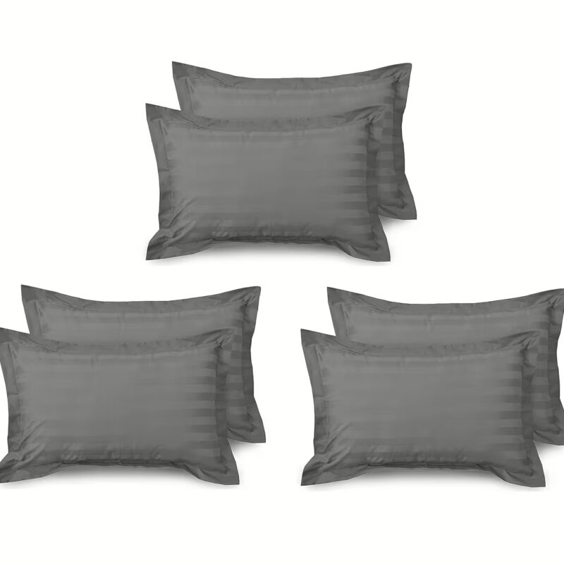 Seasons Solid Pillow Covers King Size Bedsheet ,Set of 1, Grey