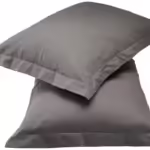 Seasons Solid Pillow Cover Brushed Cotton Set of 2, Grey