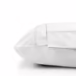 Seasons Cotton Percale King Size Bed Pillow Covers,Set of 2, White