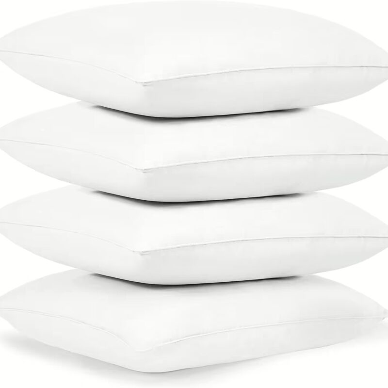 Seasons Microfibre Solid Sleeping Pillow Pack of 4??(White)