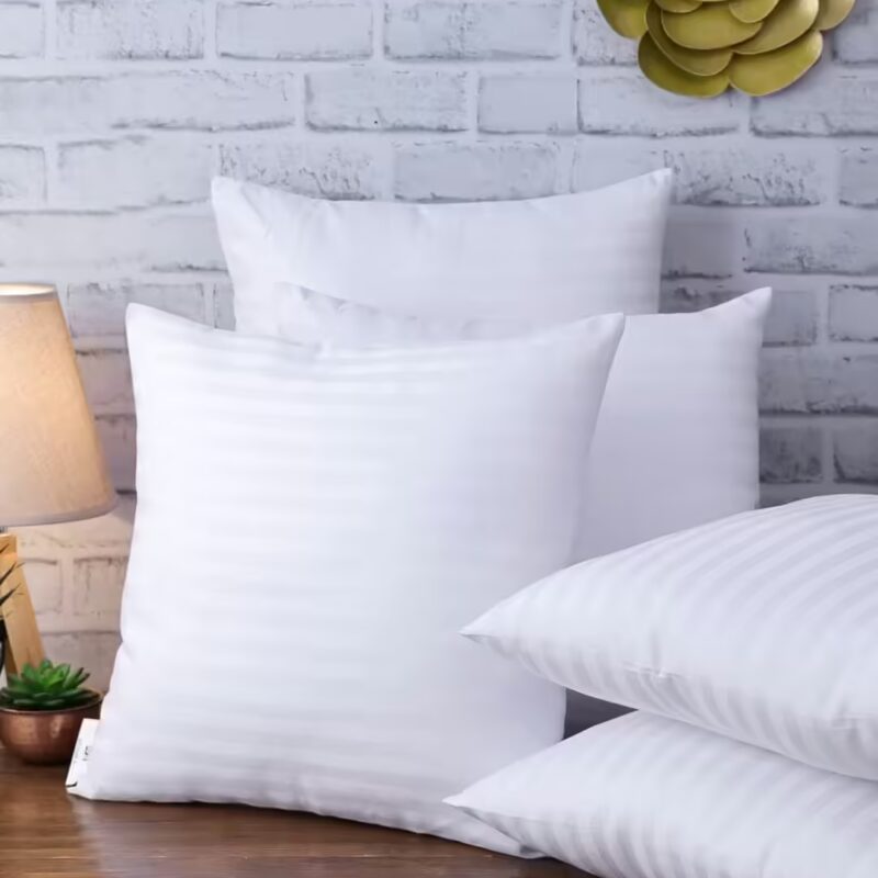 Seasons Microfibre Filled Soft Cushion,Pillow, White,Pack of 2