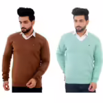 Multi Winter Men V Neck Sweater  Set 2