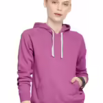 Women Winter Neck Dusty Pink Hooded