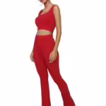 Women Casual Formal Red Trouser