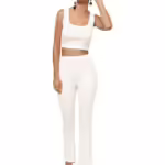 Women Casual Formal White Trouser
