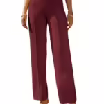 Women Bell Bottom Maroon Trousers