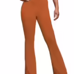 Women Stretchy Yoga Dress Rust Orange Trouser